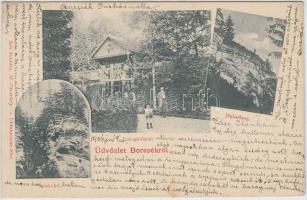 Borszék, Jégbarlang, Lobogó fürdő, Teleki kő, kiadja Soós / ice cave, spa, rock (EK)