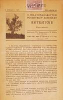 1938-1939 A Balatonakarattyai Fürdőtelep Egyesület Értesítőjének I-II. évfolyamának több száma könyvbe kötve