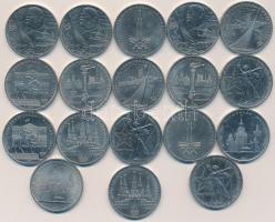 Szovjetunió 1975-1980. 1R (18x) T:1-,2
Soviet Union 1975-1980. 1 Rouble (18x) C:AU,XF