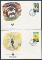 WWF Small animals set 4 FDC WWF Kisállatok sor 4 FDC-n