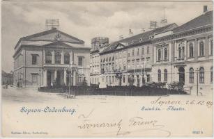1899 Sopron, Színház és kávéház (EK)