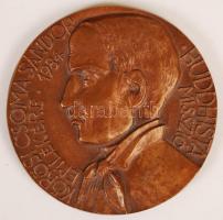 Csíkszentmihályi Róbert (1940-): Kőrösi Csoma Sándor. Bronz, számozott: 108/93, jelzett, két oldalas, d:7,5 cm