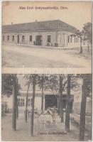 Zirc, Kiss Ernő Hattyú szállodája, Sör csarnok, Ivó szoba, Casino kerthelyiség (EK)