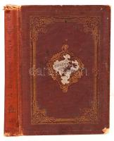 A boldogság könyve, Az ifjúság számára. A "Hasznos mulattató" és "Lányok lapja" melléklete. Bp., 1898, Werbőczy Könyvnyomda. Kiadói aranyozott, festett, dombornyomottt egészvászon kötés, gerincnél szakadt, belül levált, belső címlapja kijár, viseltes állapotban.