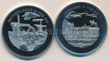 Máltai Lovagrend 2004. 100L (2x) "Dánia az EU-ban" + "Hollandia az EU-ban" T:PP
...