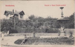 Szombathely, Szent István park; Gránitz Vilmos könyvkereskedő kiadása