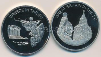 Máltai Lovagrend 2004. 100L (2x) "Görögország az EU-ban" + "Nagy-Britannia az EU-ban&...