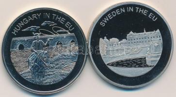 Máltai Lovagrend 2004. 100L (2x) "Magyarország az EU-ban" + "Svédország az EU-ban&quo...