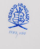 Herendi Viktória mintás kis tálka, kézzel festett, jelzett, hibátlan, 13×9 cm