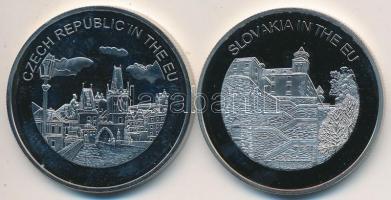 Máltai Lovagrend 2004. 100L (2x) "Szlovákia az EU-ban" + "Csehország az EU-ban" ...