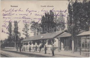 Balatonszemes-fürdő; vasútállomás