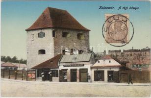 Kolozsvár, régi bástya, Voith Tivadar és Sterk József üzlete / old  bastion, shops (b)