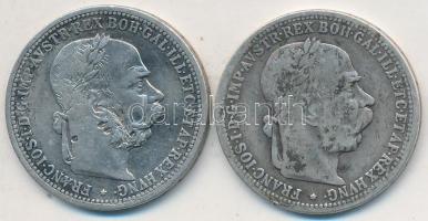 Ausztria 1900. 1K Ag (2x) T:2-
Austria 1900. 1 Corona Ag (2x) C:VF