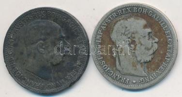 Ausztria 1893-1916. 1K Ag (2x) T:2-,3
Austria 1893-1916. 1 Corona Ag (2x) C:VF,F