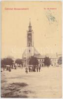 Rimaszombat, Evangélikus templom, Weisz Károly üzlete / Evangelist church, shop