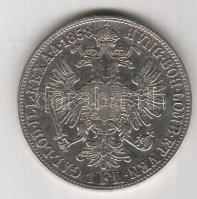 Ausztria/Magyar verdejel 1858B 1Fl Ag T:3+