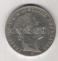 Ausztria/Magyar verdejel 1858B 1Fl Ag T:3+