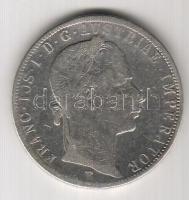 Ausztria/Magyar verdejel 1859E 1Fl Ag T:3/4+