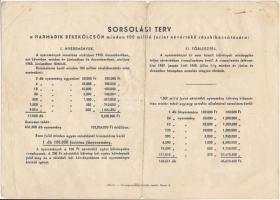 1952. "Harmadik Békekölcsön" a Magyar Népköztársaság Nyereménykölcsöne 200Ft-ról T:III-