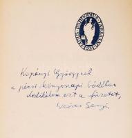 Weöres Sándor: A teremtés dicsérete. Versek. Dedikált! (Pécs), 1938, Janus Pannonius Társaság. Kiadó...