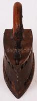 Régi öntöttvas szenes vasaló,/ Vintage coal iron, 22x20x10cm