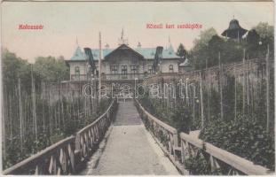 Kolozsvár, Kőmali kert vendéglője, kiadja Lepage Lajos / restaurant (EB)