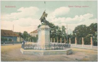 Kolozsvár, Szent György szobor, Divald / satue