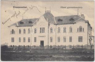 Rimaszombat, Állami gyermekmenhely, kiadja ifj. Rábely Miklós / orphanage (EK)