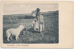 Hortobágy, juhász kutyákkal (kis szakadás / small tear)