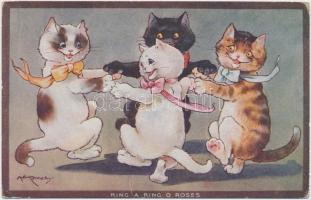 Cats, C. W. Faulkner Series 1317.  s: A. E. Kennedy (EK)