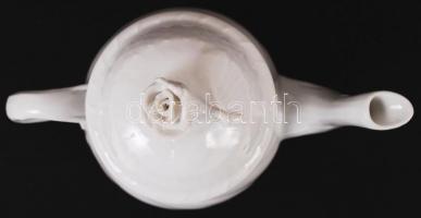 Herendi fehér mázas mokkás készlet, jelzett (mély nyomás), hibátlan