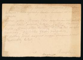 cca 1930 Sztranyovszky Sándor beszél a Margitszigeten, hátoldalon feliratozva, 18x12 cm