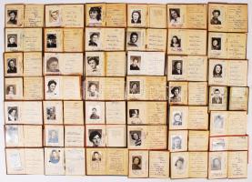 cca 1950-1960 Nagy mennyiségű fényképes sportigazolvány tétel