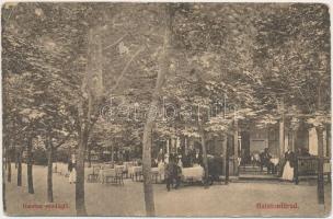 Balatonfüred, Balaton vendéglő, terasz, kiadja Hordós Ferencz (EK)