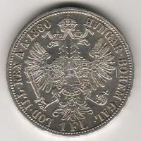 Ausztria 1880 1Fl Ag T:2 pici ph