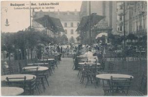 Budapest II. Szent Lukács fürdő, Vendéglő és kávéház, Berger Henrik üzlete