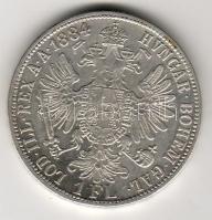 Ausztria 1884 1Fl Ag T:3+