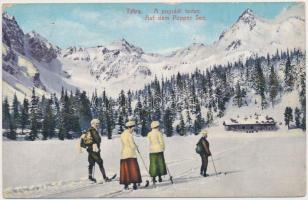 Tátra, Poprádi tó télen / lake, winter