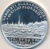 NSZK 1980. "1739 - Petronatstaler / Freiburg im Breisgau" ezüst replika eredeti tokban és ...