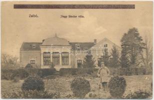 Zsibó, Nagy Sándor villa, kiadja Bercze Gyula / villa (b)
