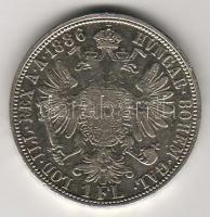 Ausztria 1886 1Fl Ag T:2/3ph