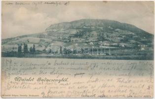 Badacsony, kiadja Schmidt Edgar (ázott sarok / wet corner)