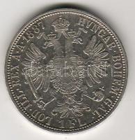 Ausztria 1887 1Fl Ag T:2/3