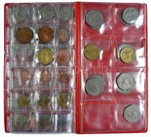 Írország 60db-os fémpénz gyűjtemény éremtartó albumba rendezve T:vegyes
Ireland 60pcs of coins in co...