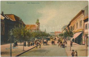 Kolozsvár, Deák Ferenc utca, Babos és Társa üzlete / street, shop (EK)