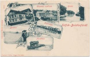 Siófok-Balatonfürdő, Központi Szálloda, kikötő, Szállodák, Fürdőház, Art Nouveau (ázott / wet damage)