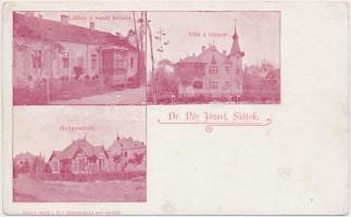 Siófok, Lakház a vasúti korzón, Gyógyintézet, Villa a telepen, Dr. Réy József (EK)