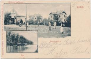 Siófok, Ellinger műterem, Sió, Tenisz pálya, Ellinger Ede kiadása