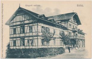 Siófok, Központi Szálloda, Ellinger Ede kiadása