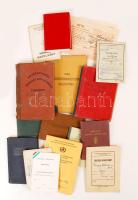 cca 1950-1976 Vegyes okmány tétel, 16 db (eboltási bizonyítvány, igényjogosultsági, véradó, magyar jogász szövetség, hazafias népfront, földműves szövetkezeti, stb.)